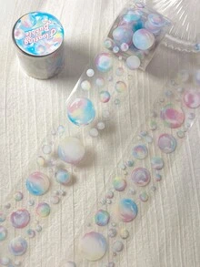 1卷 浮泡PET装饰胶带，适用于剪贴簿、DIY、手账、杂志、相册等。 - 彩色 - 查看 16