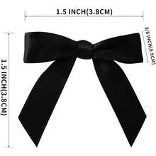 Micomon 50pcs 1.2-Inch  Mini Ribbon Bows For Crafts Wedding Gift Sewing Scrapbooking Hair Bows Belts - Classic Style Christmas Holiday Occasion - Red Hearts