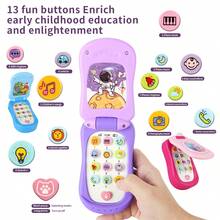 Funny & Educational Early Learning Cartoon Music Flip Phone Toy - Boys & Girls Will Be Delighted To Receive As Birthday, Christmas, New Year Gift - Early Childhood Music Phone - View 5