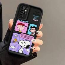 Miniso Phone Case With Peanuts Gang Print, Featuring Snoopy, Woodstock, Charlie Brown, Lucy, The Motivational Quote "YOU CAN WASTE YOUR WHOLE LIFE WORRYING ABOUT THINGS THAT NEVER HAPPEN"   For Samsung Galaxy S25 Ultra/S25 Plus/S25/ Galaxy S24 Ultra/S24 Plus/S24/S24 FE/S23 Ultra/S23 FE/S22Ultra/S22 Plus/S22/S21 Ultra/S21 Plus/S21/S21 FE/A13/A14/A15/A16/A17/A33/A34/A35/A36/A52/A53/A54/Galaxy Note20Ultra/Galaxy Note20,Galaxy S25 Case,Galaxy S25 Case,Galaxy S25 Ultra Case Plus Stocking Stuffers,The Girlfriend,The Chosen,Early Fall Fashion. - 酒紅色 - 查看 2