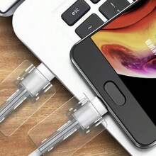 10pcs ABS Resin Cable Clips (Apple Square Shape): Protect Your Cables From Breakage And Detachment, Fashionable And Versatile (Random Delivery), Christmas Gift - Multicolor - View 8