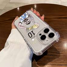 Funda para teléfono con temática de campeonato con diseño de trofeos y motivos deportivos. Compatible con , , OPPO,  17,  16,  16 ProMax,  15,  15 ProMax,  14,  13,  12 y  11 Pro. Fabricada en TPU, ofrece protección a prueba de golpes. Es un regalo ideal para familiares, amigos, niños, cumpleaños, Halloween, Navidad, parejas y San Valentín. - transparente - Ver 3