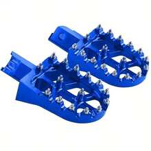 6061 T6 Aluminum CNC Dirt Bike Foot Pegs With Springs & Steel Pins - Green Anodized Off-Road Motorcycle Footrests For Kawasaki KX KLX KLR KXF 50 70 80 85 100 110 125, Durable Lightweight Design For Enhanced Control & Comfort, Motorcycle Accessories, Sleek Metallic Finish, Highquality Construction, Motorbike/Motorcycle Accessories, Dirtbike Foot/Peg, Stunt Bike Accessory, Xr For , Motorcycle Footrest, Rear Footrest For Motorcycle - A - View 2