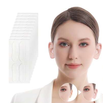 Ear Stickers, 40pcs Ear Lobe Support Patches, Ear Tapes For Concave Ears, Strong Support Transparent Painless Silicone Cosmetic Ear Stickers Say Goodbye To Flat Ears, For Natural Ear Contours