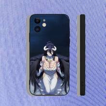 O-Overlord Albedo Phone Case Cover Compatible With  17, 16, 15, 14, 13, 12, 11, Pro, Max, Plus, Air, X, XS, XR, SE, 8, 7, Mini, Soft Black Funda, Cover Compatible With  17 Case,  17 Pro Case,  17 Pro Max Case - Z7 - Xem 9