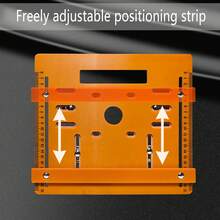 带刻度的可调节木工圆锯底板，手持式切割板定位工具