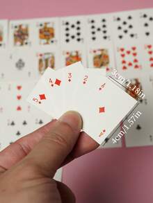 1/2个便携式迷你扑克钥匙扣，小型棋盘游戏钥匙扣，趣味钥匙扣，非常适合圣诞节、感恩节或派对游戏，颜色随机。可作包包挂饰、汽车配件、教师礼物、朋友礼物、姐妹礼物。 - 彩色 - 查看 8
