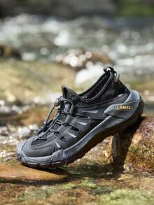 CAMEL CROWN Men's Casual Sandals, Anti-Collision, Anti-Slip, Breathable, Lightweight Outdoor Hiking Shoes - Night Black - View 2