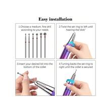 5.0mm Nail Grinder Heads, 10pcs Set, Blue Round Storage Box, Multi-Color Options, Professional Callus Remover Suitable For Pedicure And Manicure - Multicolor - View 4