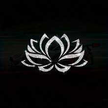 1张闪亮莲花汽车贴纸 - 防水防紫外线材质，自粘式，创意贴纸，汽车配件，汽车贴纸 - 彩色 - 查看 7