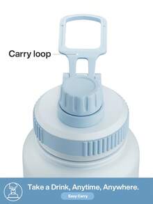 18/26/40oz Stainless Steel Insulated Sports Water Bottle With Straw Lid And Handle, Wide Mouth Double Wall Leak-Proof Bottle, 24hr Cold 12hr Hot - 40oz Light Blue - View 5