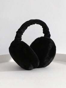 1PC Unisex Solid Color Earmuffs - Soft Plush Ear Warmer, Foldable Ear Muffs, Comfortable Coldproof Earmuffs For Winter Outdoor Winter Accessories