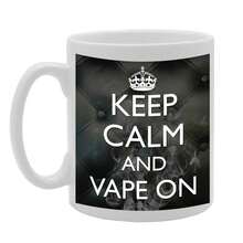 Coralgraph Keep Calm And Vape On Printed Tea Coffee Ceramic - Funny Printed Coffee Mug - Great Gift Idea MG564 - 白色 - 查看 1