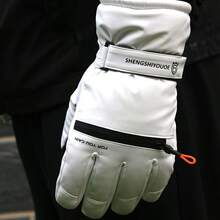 1 Pair Unisex Winter Ski Gloves, Windproof Thick Warm Gloves For Skiing, Snowboarding - A - View 2