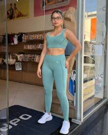 LUPO Gym Women's Butt Lifting Leggings High Capacity Workout - 綠色 - 查看 12