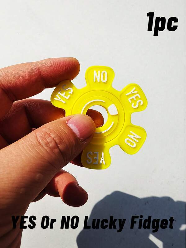 1 pièce Gadget Oui ou Non Jouet Fidget Porte-Bonheur, Roue Lisse à Faire Tourner, Cadeaux de Collection, Cadeau, Noël, Cadeaux Originaux