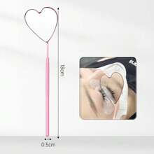 Handheld Portable Heart-Shaped Lash Extension Mirror, Stainless Steel Large Inspection Mirror - Nhiều màu - Xem 6
