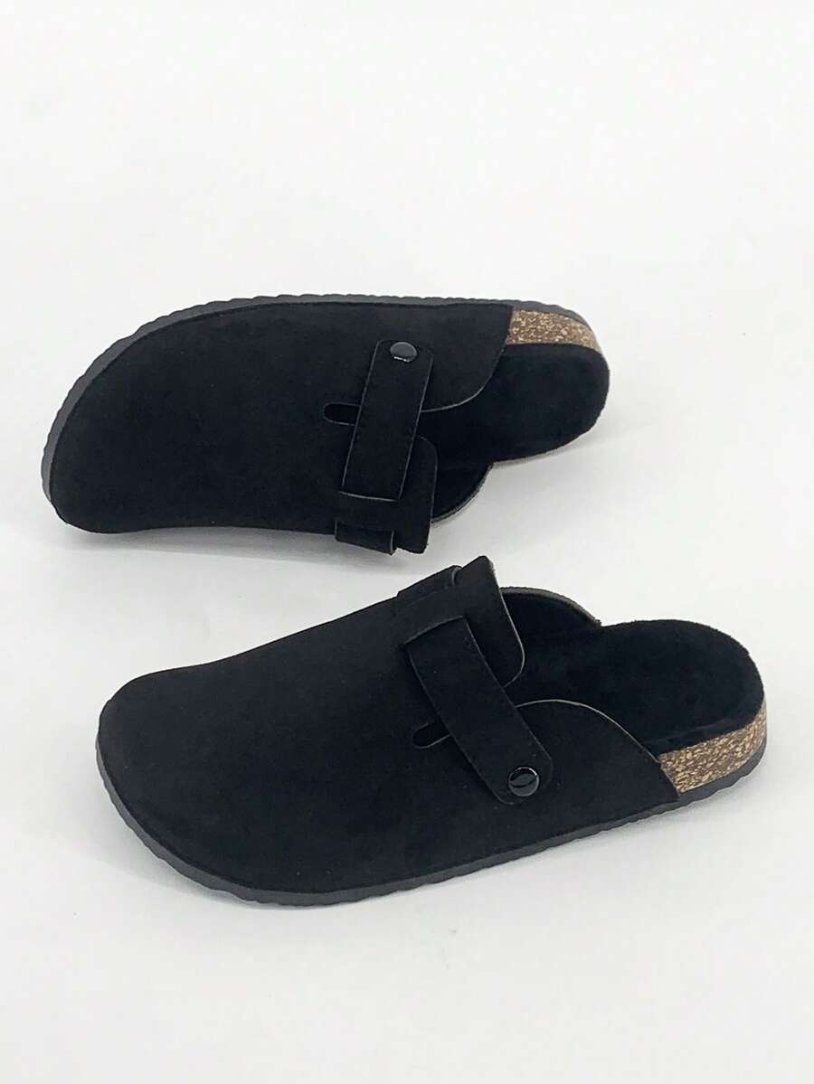 Men's Fashionable And Minimalist Walking Shoes, All Season Casual Shoes, Unisex Couple Shoes, Men's And Women's Shoes, Luxurious Men's And Women's Flip Flops, Autumn And Winter Shoes, Men's And Women's Sandals, Slippers, Flat Shoes, Home Shoes, Women's Thick Soled Sandals, White And Black Slippers, Comfortable And Elegant Women's Shoes,Fall Fashion,Winter Shoes,Fall Shoes - Black - View 1