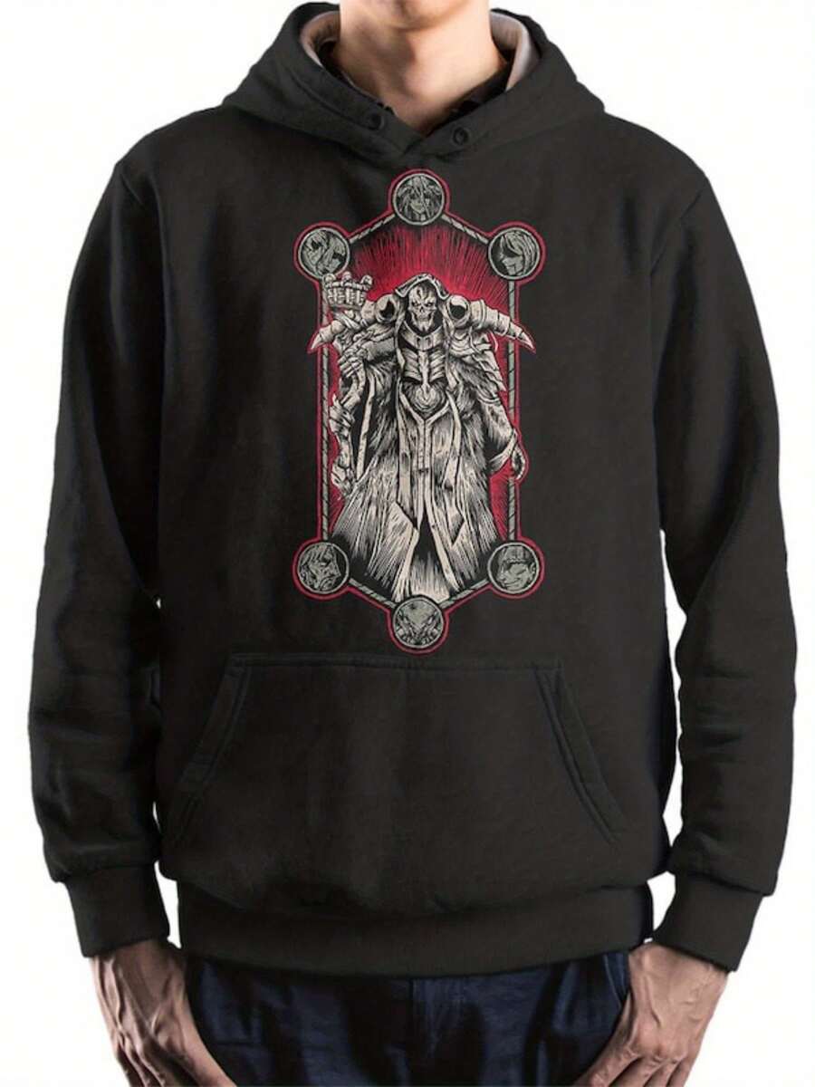 Overlord Ainz Ooal Gown Anime Hoodie And Sweatshirt, Uni Sizes (Met-115) - 款式9 - 查看 1