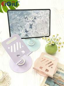 EIGIIS Tablet Stand For Desk, 360° Swivel For IPad Holder, Aluminum Adjustable Tablet Holder, Compatible With IPad Pro/Air/Mini And More - Multicolor - View 2