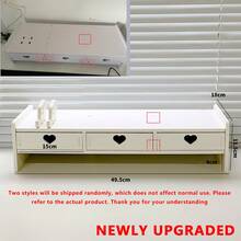 桌面增值架带抽屉显示器支架办公室学生桌收纳架木质电脑笔记本电脑增高支架收纳架ins桌面增值架带抽屉学生桌收纳架多功能展示架家用办公桌配件桌面增值架带抽屉电脑笔记本电脑增高支架收纳架木质显示器支架办公室学生桌收纳架