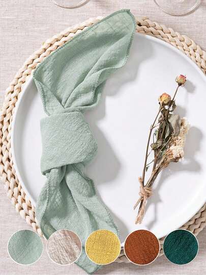 2/6/12/210 pièces Lingettes jetables douces, amicales pour la peau, lavables et réutilisables avec bords, convenant pour mariage, fête, banquet, restaurant, cuisine, décoration de vaisselle