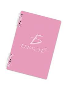 Cuaderno Libreta Kawaii Pequeña de 80 Hojas Rayado con Espiral Metálico Tamaño A4 Estudiante - Rosa - Ver 2