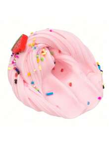 1 pièce Slime au beurre de cookie blanc 100 ml - Parfumé à la pastèque, non collant, élastique. Convient pour les cadeaux de fête pour enfants, les filles, les garçons, les jouets anti-stress. Slime moelleux, kit de slime multicolore, activateur de slime - Multicolore - Voir 5