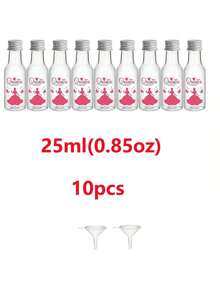 3/10/25 cái chai rượu mini, 0.83oz, 1.7oz, 3.3oz, chai nhựa mini rỗng có nắp vặn, chai rượu nhỏ, bình đựng đồ uống, chai rượu vang, chai rượu mạnh rỗng tái sử dụng, chai nước trái cây, chai rượu, chai nước sốt, phù hợp cho tiệc cưới, tiệc Giáng sinh - Trong sáng - Xem 24