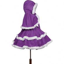 ZZEQYG Womens Christmas Dresses Santa Christmas Outfits Lolita Dress - Bộ đồ vest màu tím - Xem 4