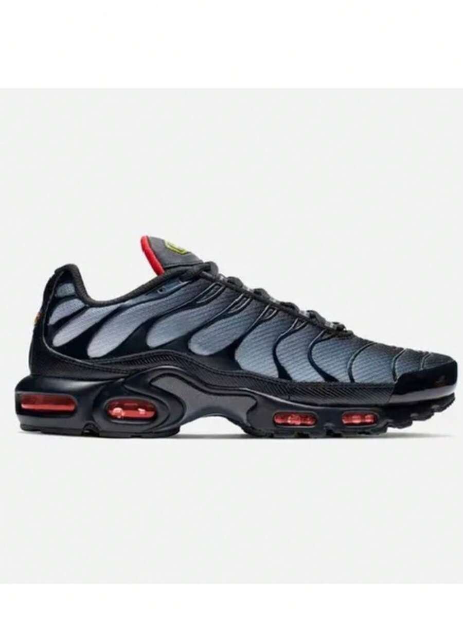 Special Offer: Air TN Plus Max Premium Vapor Bubble Cushioned Spring Tennis Shoes For Parties, Gyms, Fitness, And Outdoor Activities. - 黑色和紅色 - 查看 1