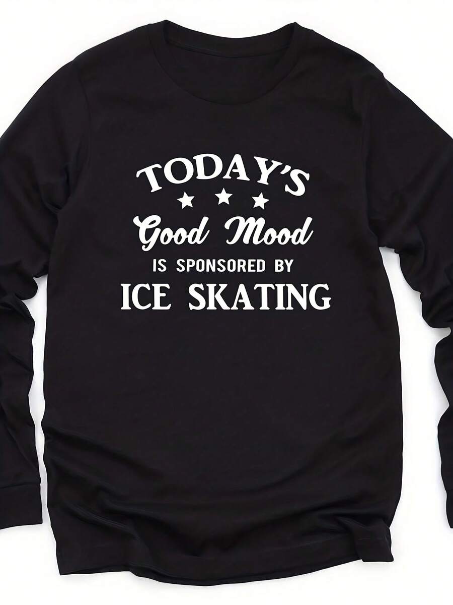 Ice Skating Long Sve Shirt, Ice Skater Gift, Ice Skating Sweatshirt, Funny Ice Skating Gift, Ice Skater Sweater, Ice Skating Crewneck - 款式9 - 查看 1