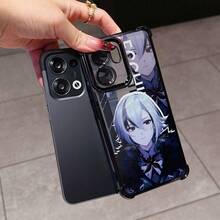 Funda de teléfono de diseño creativo de lujo de alta gama, popular, con patrón de moda de personaje de anime plateado para OPPO, para Realme 14 13 11 Pro Plus C75 C55 C53 C35 C33 4G 5G, marco electrochapado, anti-caída, cubierta trasera transparente - Mezcla de colores - Ver 2