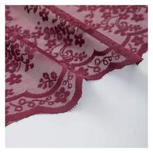 Burgundy Curtains For Living Room Country Lace Window Curtains 96 Inches Long 2 Panels Private 8ft Curtains Xmas Holiday Christmas Seasonal Farmhouse Themed Winter Decor 52"W X 96"L Deep Maroon - 多色627 - 查看 4