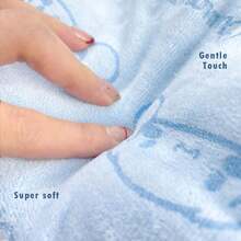 Miniso Sanrio Characters - Themed Microfiber Bath Towel. The Delicate Fibers Offer An Extremely Soft Touch. With High - Efficiency Water Absorption, It Can Quickly Dry Your Body(1 PC) - Blue - View 2