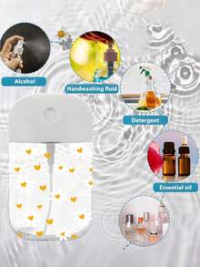 New Floral Pattern Transparent Refillable Travel Bottles, Perfume Spray Bottles, Makeup Remover Bottles, Moisturizer Bottles, Suitable For Nail Polish Remover, Toner And Makeup Remover, Reusable, Travel Essential, Perfect Travel Accessory, Holiday Gift, Christmas Gift, New Year Gift, Gift For Teachers, Friends, Loved Ones - Multicolor - View 6