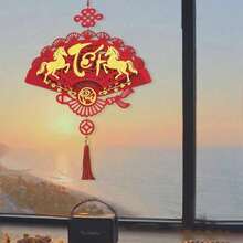 1pc Vietnamese 2026 New Year Decoration Hanging Ornament, Non-Woven Fabric Holiday Scene Decor, Indoor Spring Festival Atmosphere Decoration, Home, Wall, Room And Outdoor Spring Decor - Traditional Auspicious Prosperity Symbol