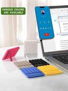 硅胶手机吸盘支架，可调节吸盘和金属/粘性支架 - 可折叠柔性臂，免提桌面和车窗支架，适用于 和其他智能手机（无需钻孔） - 彩色 - 查看 8