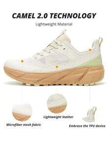 CAMEL CROWN Women's Shock-Absorbing Running Shoes, Jogging Breathable Running Casual Rope Skipping Shoes - Asparagus White - View 7