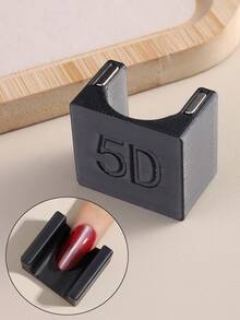 专业猫眼磁性美甲工具，凹槽设计，方便涂抹指甲油，多功能法式美甲强力磁性图案，适用于美甲沙龙和DIY - 彩色 - 查看 7