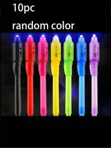 30pcs Magical Invisible Fluorescent Flashlight, Random Color Changing & Glowing; Mysterious Message Magic Pen; Christmas Gift Box Filler, Birthday Gift, New Year Gift, Carnival Gift, Easter Gift And Back To School Gift. - Multicolor - View 11