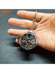 2米/6.6英尺迷你钥匙扣伸缩尺，紧凑型钢卷尺，公制和英制双刻度，多功能钢尺，礼品尺 - 彩色 - 查看 7