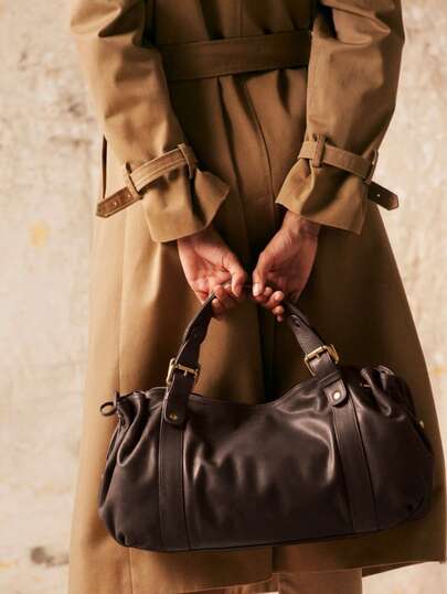 Women's Luxury Design Tote Handbag, Vintage Top Handle Shoulder Bag For Ladies Elegant, Versatile Fashion Accessory