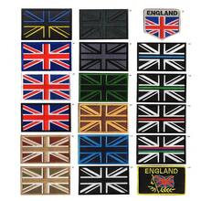 2 PCSBritish Flag Patches UK United FKingdom Flag Patch Embroidered Morale Patch Applique Fastener Hook And Loop(Black Border){Inchcolor_nameinch:InchBritishinch} - British - 查看 5