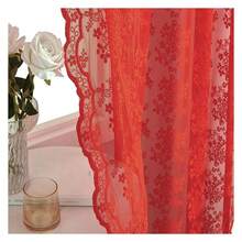 Christmas Sheer Curtains 90 Inches Long 2 Panels Vintage FloralLace Curtains For Living Room Rod Pocket Wedding Party Xmas Christmas Holiday Decor 52" W X 90" L - 多色620 - 查看 4