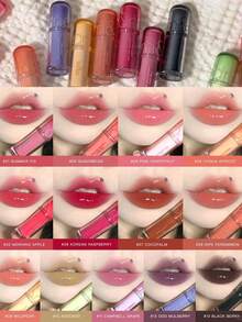 Rom&nd Romand THE JUICY LASTING TINT MINI Tinte de labios hidratante, tamaño mini, textura hidratante y brillante, nutritivo y cómodo, color de larga duración, perfecto para probar y viajar, regalo ideal para amigos, cosméticos coreanos - 01 FIGURA DE VERANO - Ver 8