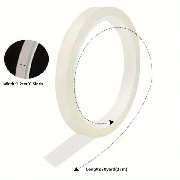 YITAPE Transparent Waterproof Floral Tape, Suitable For Bouquet Stems Wrapping, Crafts And Wedding Decorations - Clear Adhesive, Suitable For Flower Arranging, Paper Materials, Durable And Multipurpose Floral Tape | Fashionable Roll | Waterproof Tape