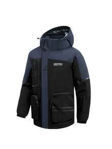 2 Stücke Sportbekleidung für Herren für Outdoor & Sport, Herren Profi Sport & Freizeit Anzug, Herren Skianzug Set, Oberteil und Unterteil HX503-1 - Schwarz - Übersicht 4