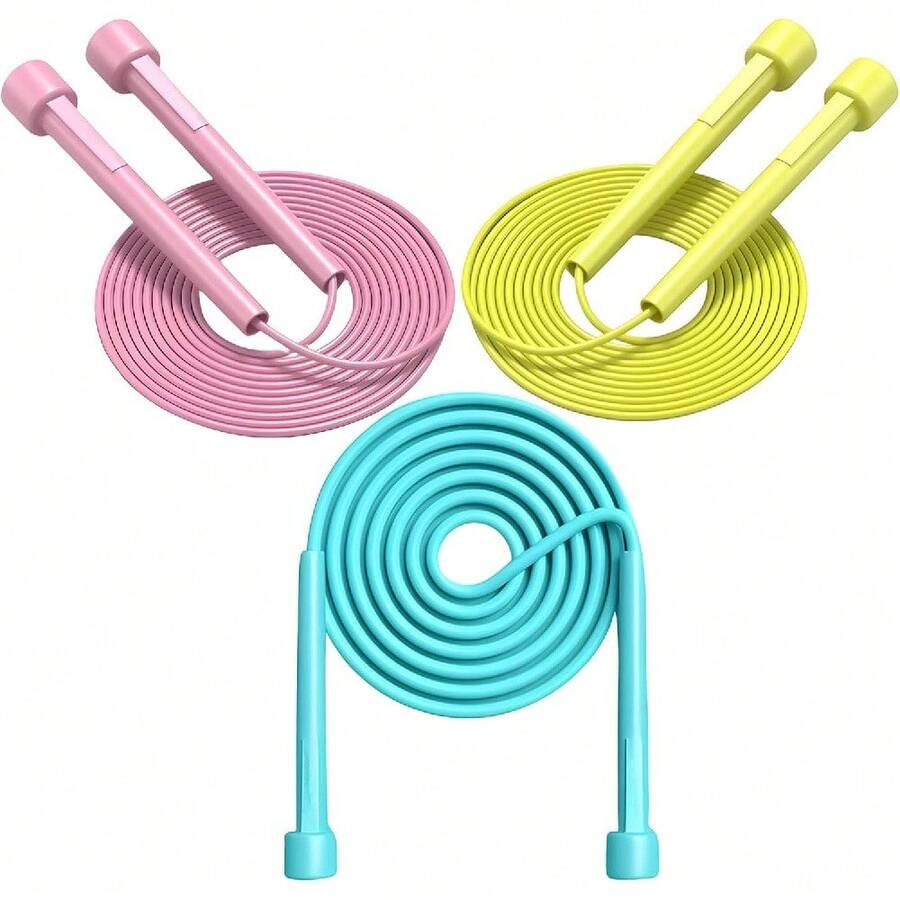 One In A Pack Adjustable Fitness Weight Loss Jump Rope - Durable, Solid Color, Great For Exercise And Body Shaping, Suitable For Indoor And Outdoor Fitness Training, Helps Improve Cardiovascular Health And Burn Calories. Great For Home Exercise, Fitness Use And Outdoor Activities. Gym Accessories - Random - View 1