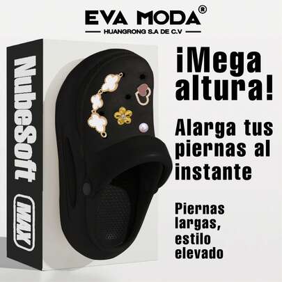 EVA MODAR EVA MODA NubeSoft MAX | Sandalias de Plataforma Mujer 8CM  Color combinado    Elegante  Vacación  Casual    Antideslizante / Suela gruesa / Cómodas / Sin olor  Vacaciones  Exterior    Todo el año